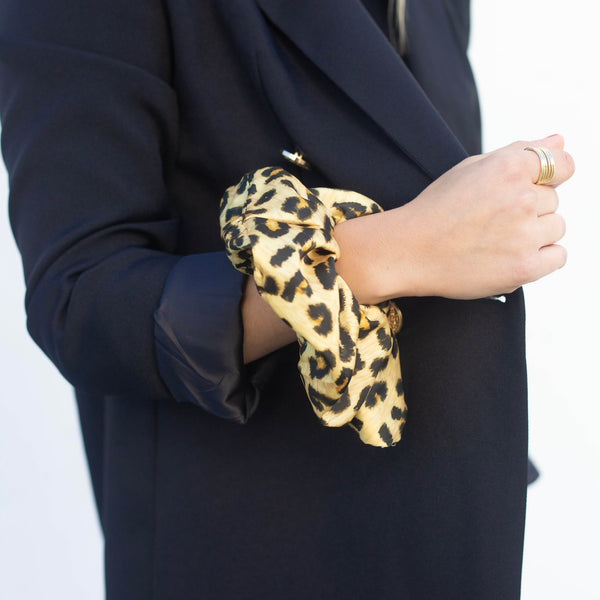 Scrunchie de Seda Leopard