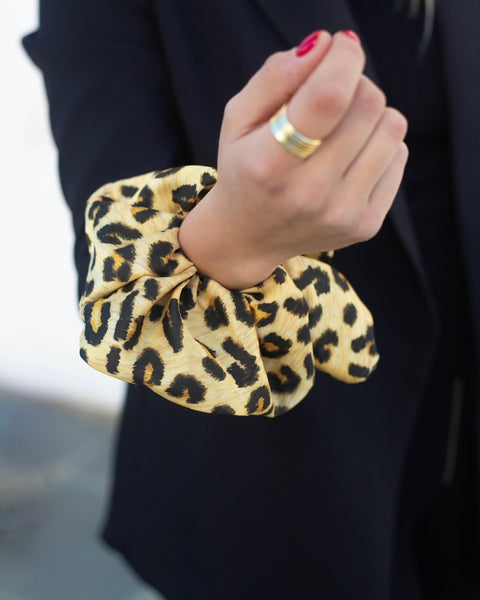 Scrunchie de Seda Leopard